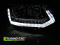 Preview: LED Tagfahrlicht Scheinwerfer für VW T5 GP (Facelift) 10-15 chrom im T6 Design mit dynamischem LED Blinker